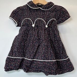 VTG Key to Fashion Coming Thing Little Girls 2T Pinafore Dress Peter Pan Collar‎